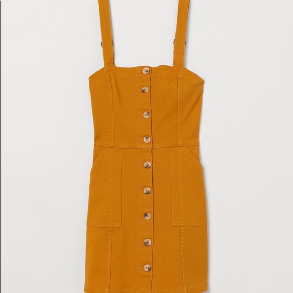 H&M Dresses & Skirts - Button up yellow dress size 2